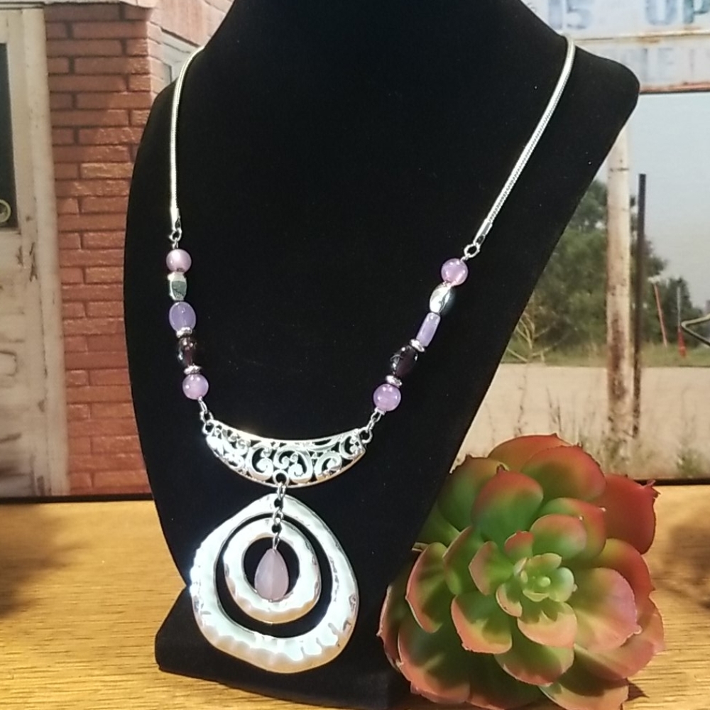 Cute Beaded/ Metal Necklace
